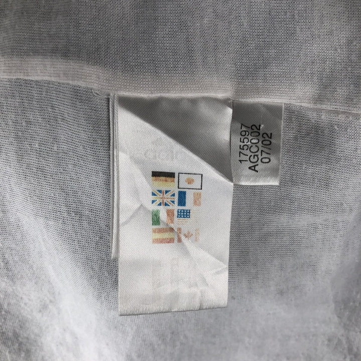 00'S Adidas nylon jacket, men's XL size Nylon navy blue type Vintage Second Hand