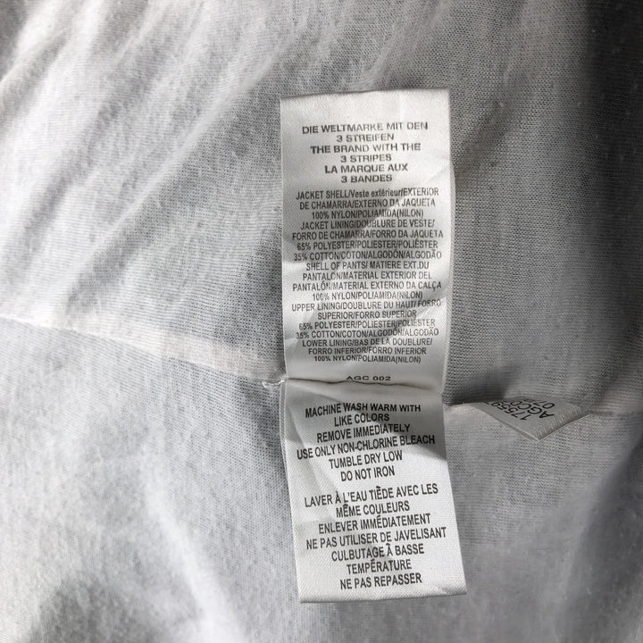 00'S Adidas nylon jacket, men's XL size Nylon navy blue type Vintage Second Hand