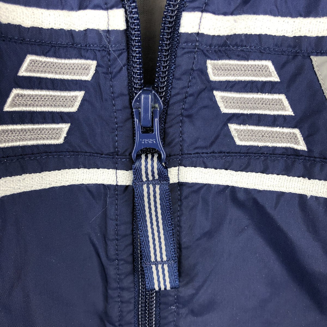 00'S Adidas nylon jacket, men's XL size Nylon navy blue type Vintage Second Hand