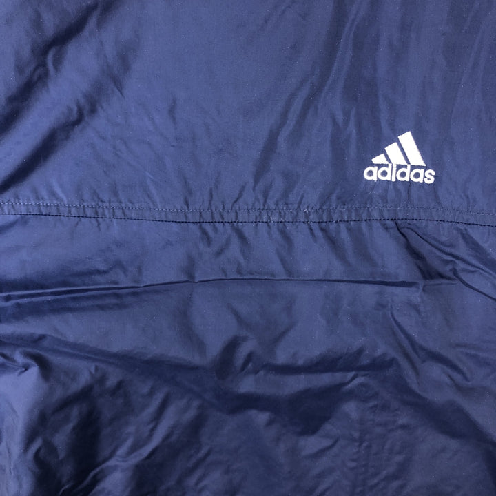 00'S Adidas nylon jacket, men's XL size Nylon navy blue type Vintage Second Hand