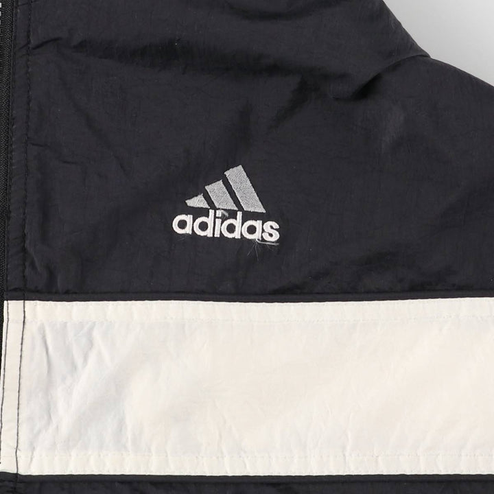 90s-00'S Adidas windbreaker, men's size S unclear black type Vintage Second Hand