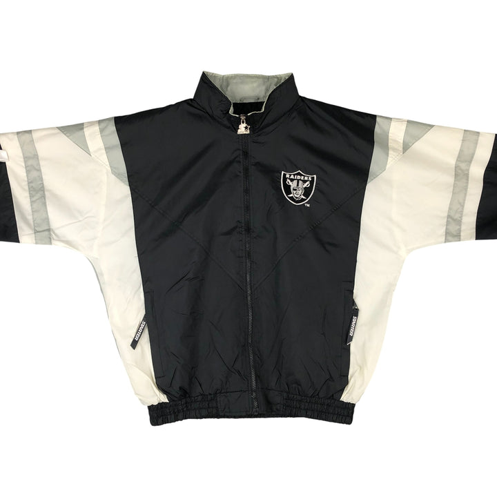 Starter NFL LAS VEGAS RAIDERS Nylon Jacket, Men's Size L Nylon black type Vintage Second Hand