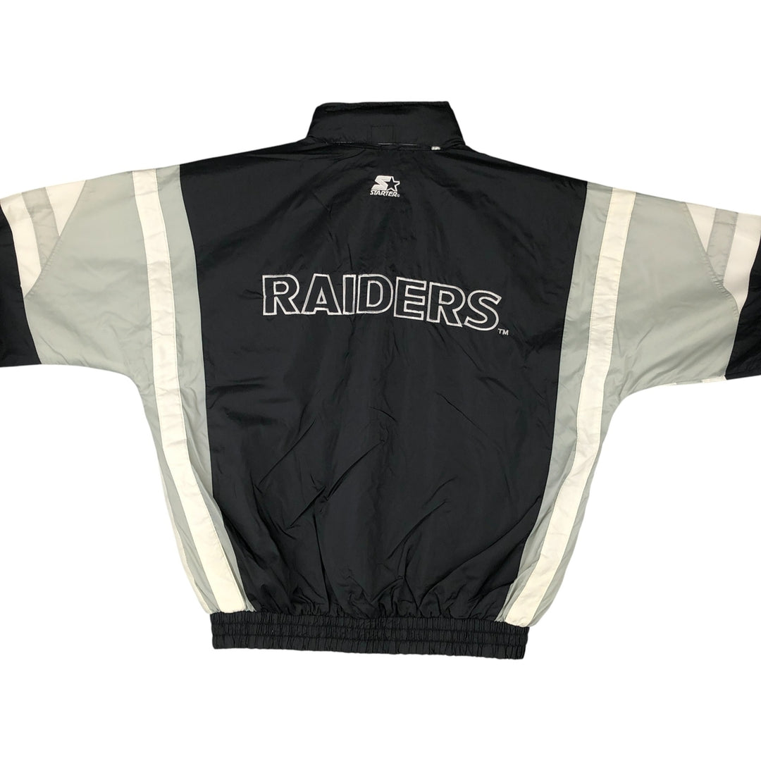 Starter NFL LAS VEGAS RAIDERS Nylon Jacket, Men's Size L Nylon black type Vintage Second Hand