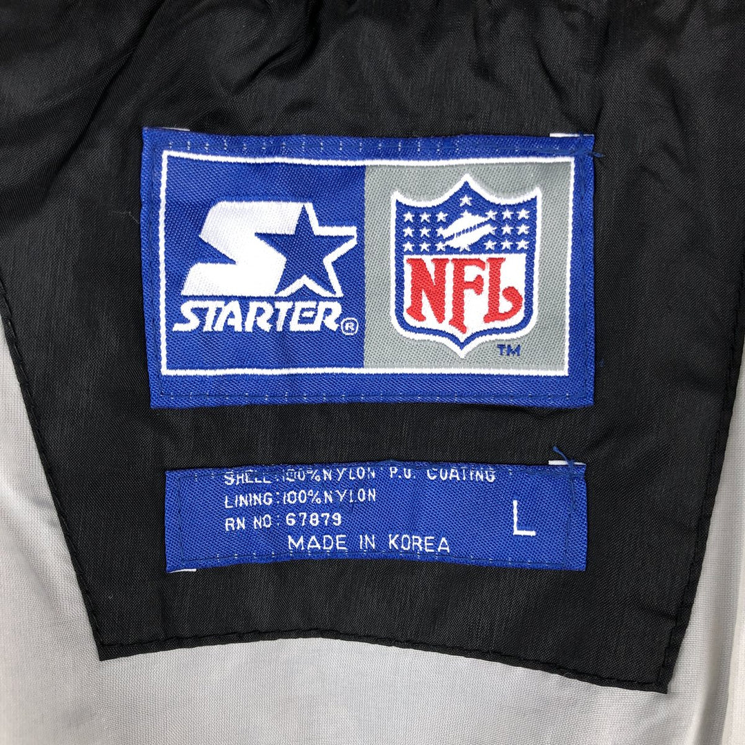 Starter NFL LAS VEGAS RAIDERS Nylon Jacket, Men's Size L Nylon black type Vintage Second Hand