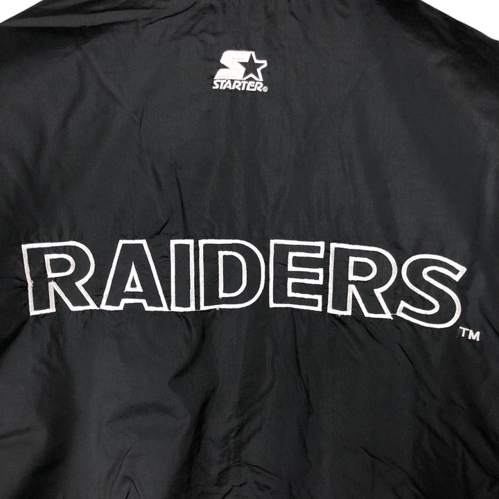 Starter NFL LAS VEGAS RAIDERS Nylon Jacket, Men's Size L Nylon black type Vintage Second Hand