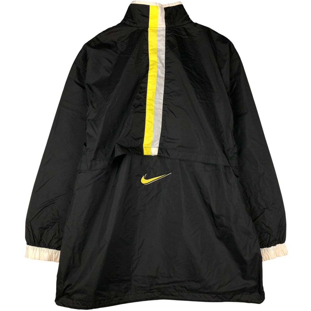 90'S Nike Half-Zip Nylon Pullover, Men's XL, Vintage Nylon black type Vintage Second Hand