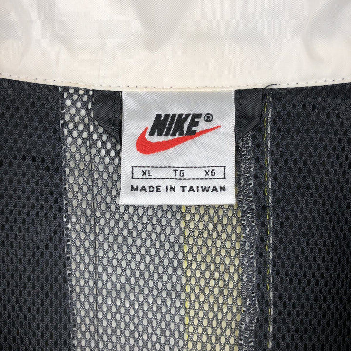 90'S Nike Half-Zip Nylon Pullover, Men's XL, Vintage Nylon black type Vintage Second Hand