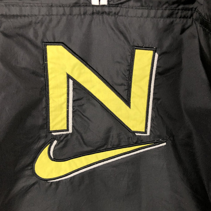 90'S Nike Half-Zip Nylon Pullover, Men's XL, Vintage Nylon black type Vintage Second Hand
