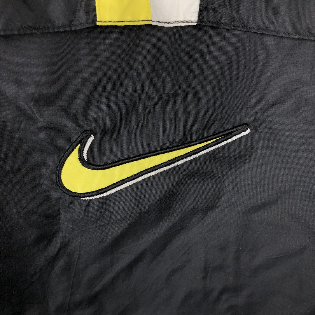90'S Nike Half-Zip Nylon Pullover, Men's XL, Vintage Nylon black type Vintage Second Hand