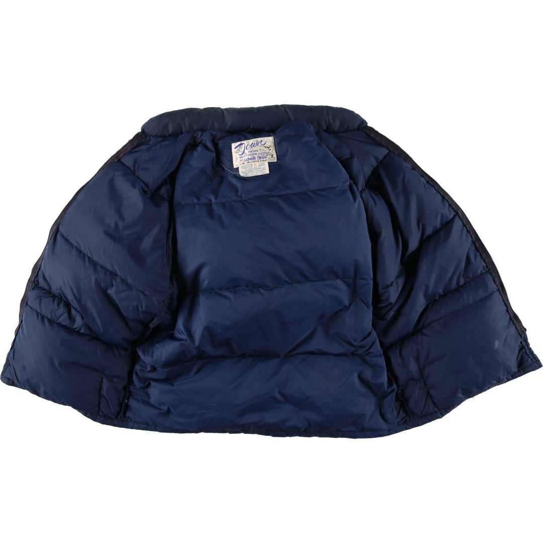 1980'S - Vintage SCHOTT Goose Down Jacket, Men's Size L unclear navy blue type Vintage Second Hand