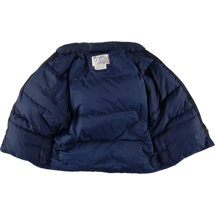 1980'S - Vintage SCHOTT Goose Down Jacket, Men's Size L unclear navy blue type Vintage Second Hand