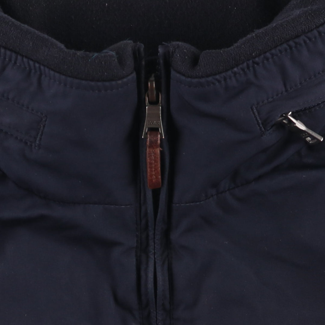 Ralph Lauren POLO by Ralph Lauren padded puffer jacket, men's size L polyester navy blue type Vintage Second Hand