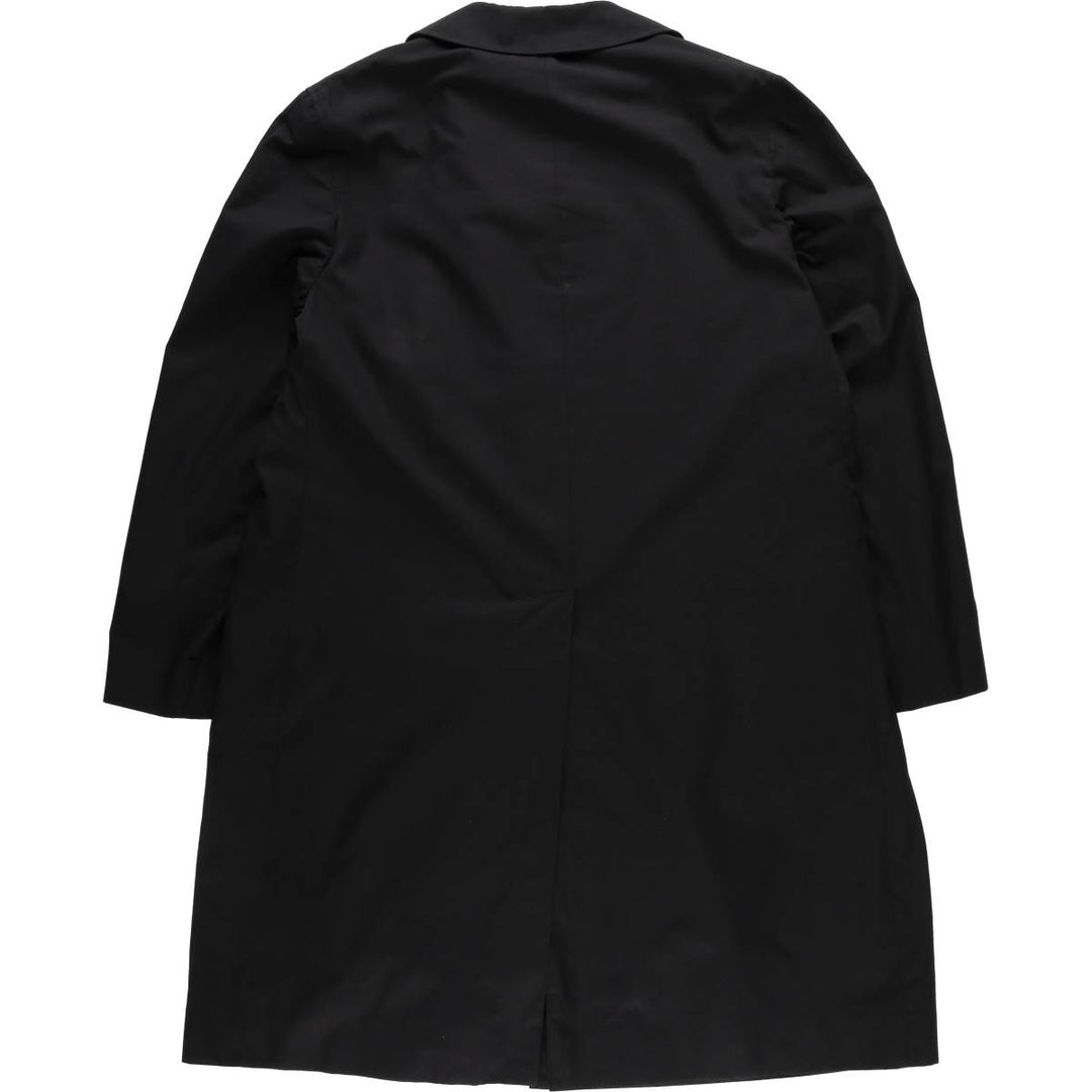 Aquascutum AQUA5 Balmacaan Coat, Men's Size L cotton black type Vintage Second Hand