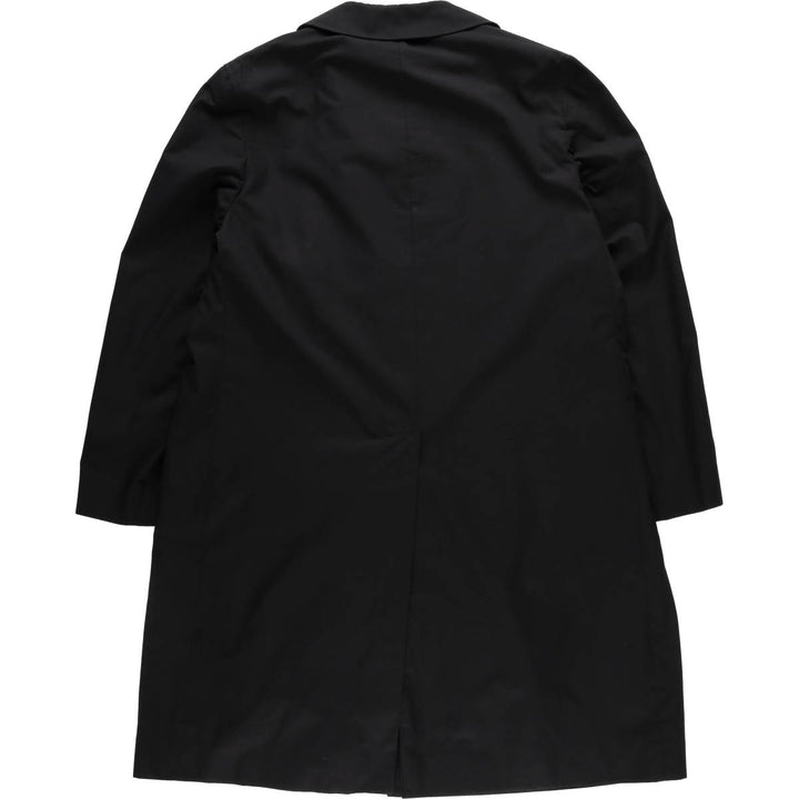 Aquascutum AQUA5 Balmacaan Coat, Men's Size L cotton black type Vintage Second Hand