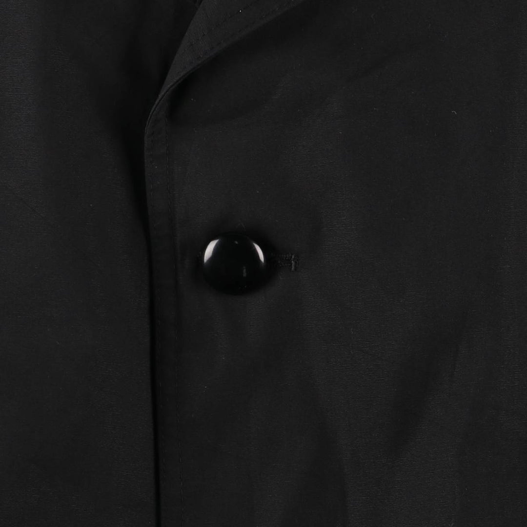 Aquascutum AQUA5 Balmacaan Coat, Men's Size L cotton black type Vintage Second Hand