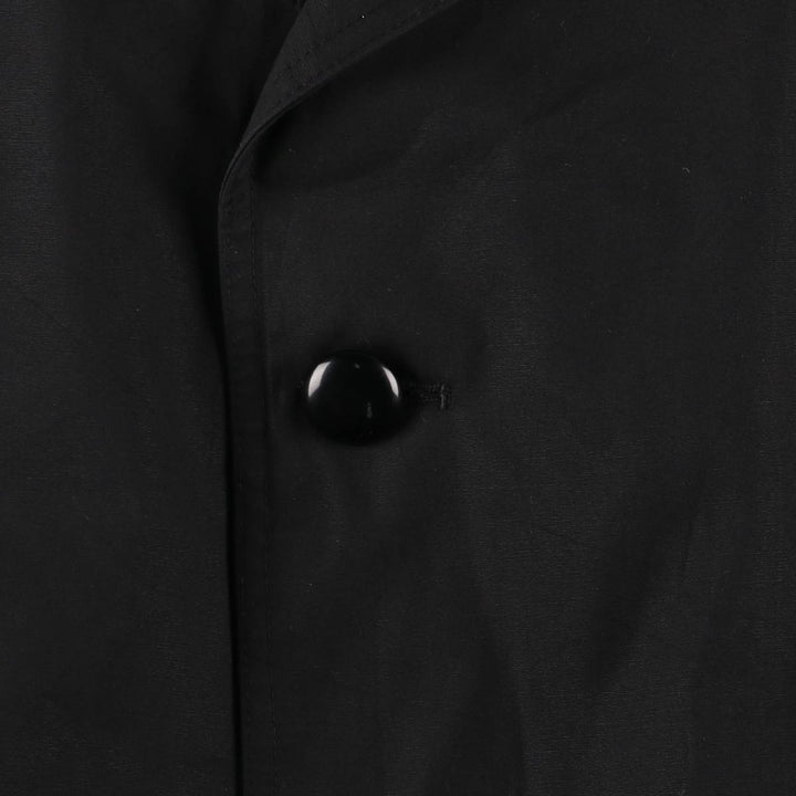 Aquascutum AQUA5 Balmacaan Coat, Men's Size L cotton black type Vintage Second Hand