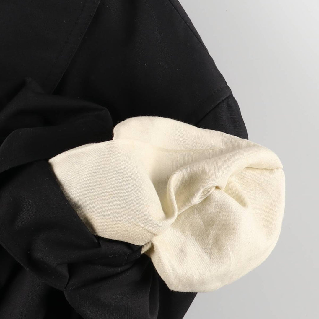 Aquascutum AQUA5 Balmacaan Coat, Men's Size L cotton black type Vintage Second Hand