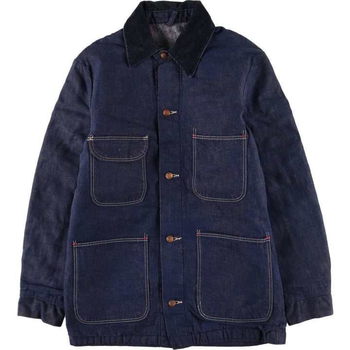 Vintage 1970'S Blue Bell bat-dyed denim coverall, men's size M cotton navy blue type Vintage Second Hand