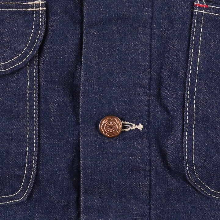 Vintage 1970'S Blue Bell bat-dyed denim coverall, men's size M cotton navy blue type Vintage Second Hand