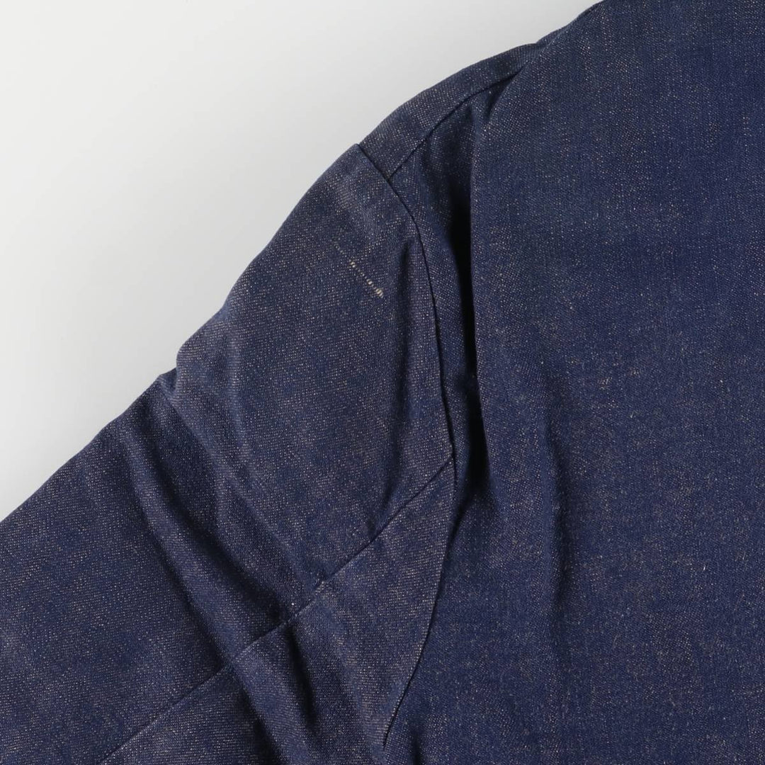 Vintage 1970'S Blue Bell bat-dyed denim coverall, men's size M cotton navy blue type Vintage Second Hand