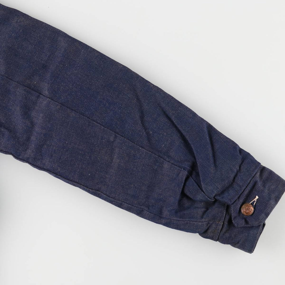 Vintage 1970'S Blue Bell bat-dyed denim coverall, men's size M cotton navy blue type Vintage Second Hand