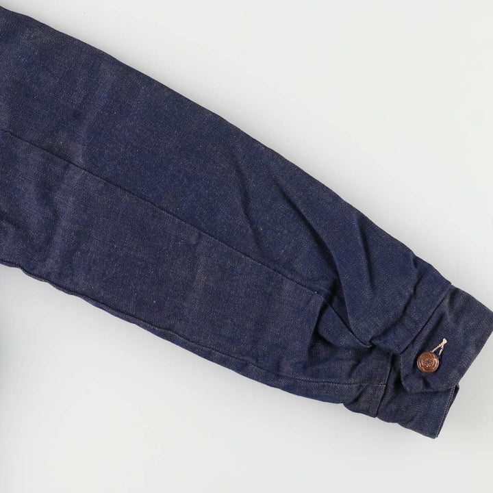 Vintage 1970'S Blue Bell bat-dyed denim coverall, men's size M cotton navy blue type Vintage Second Hand