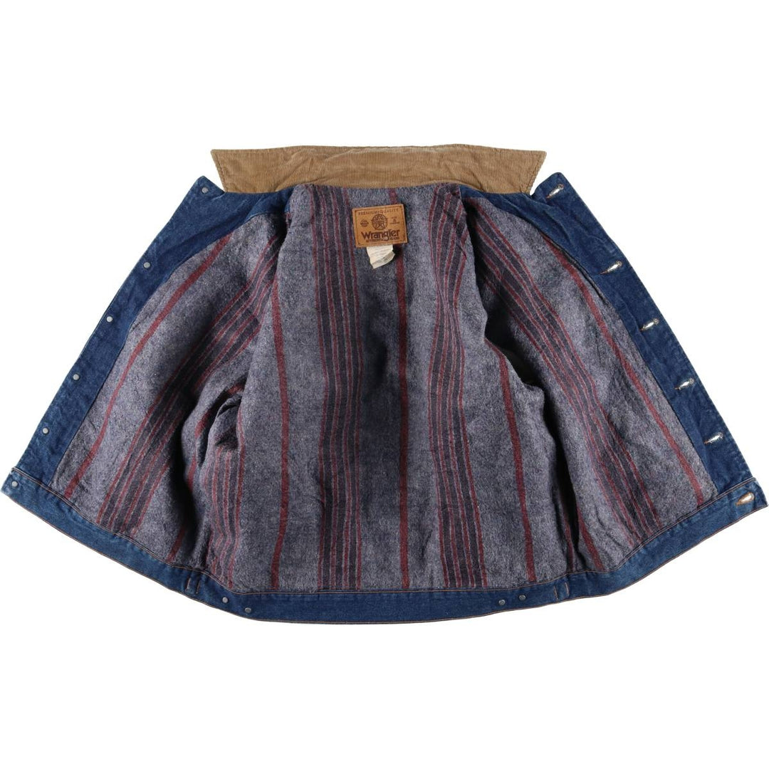 Vintage Wrangler denim jacket, men's size XL cotton blue type Vintage Second Hand