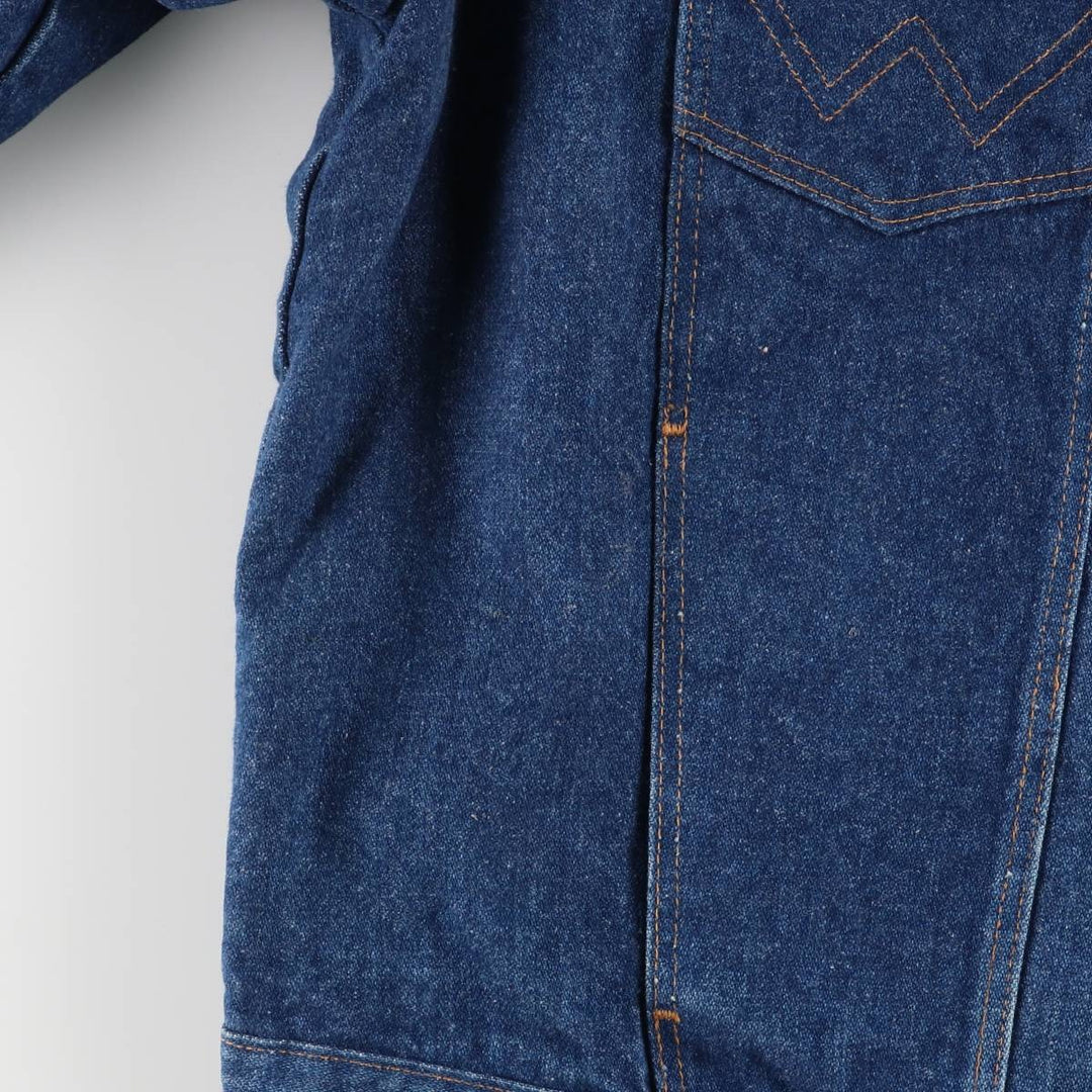 Vintage Wrangler denim jacket, men's size XL cotton blue type Vintage Second Hand