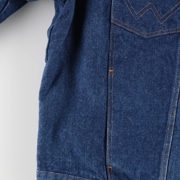 Vintage Wrangler denim jacket, men's size XL cotton blue type Vintage Second Hand
