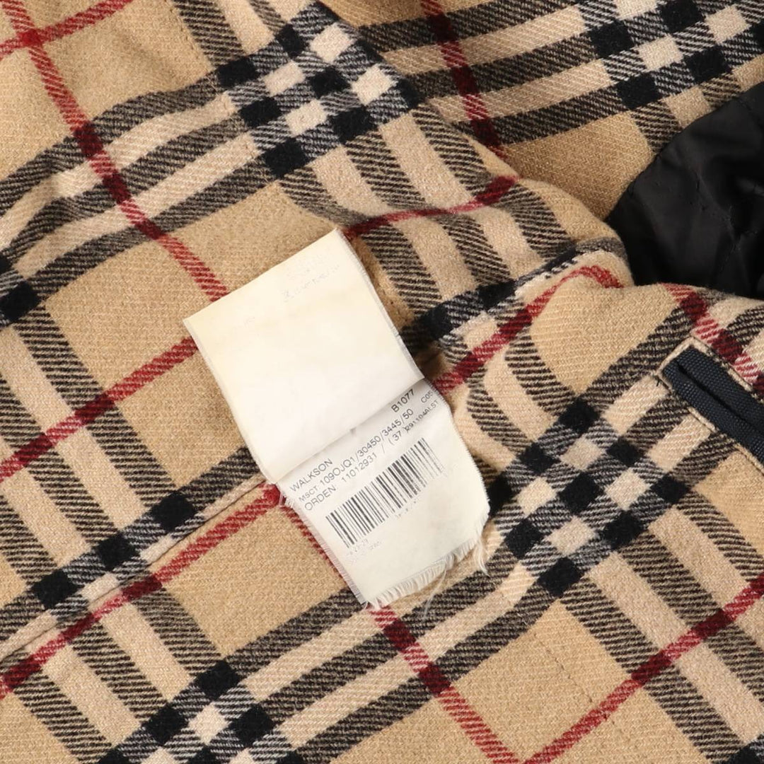 Burberry's BURBERRY LONDON padded puffer jacket, men's size L polyamide navy blue type Vintage Second Hand