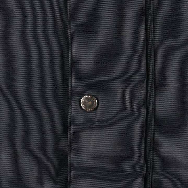 Burberry's BURBERRY LONDON padded puffer jacket, men's size L polyamide navy blue type Vintage Second Hand
