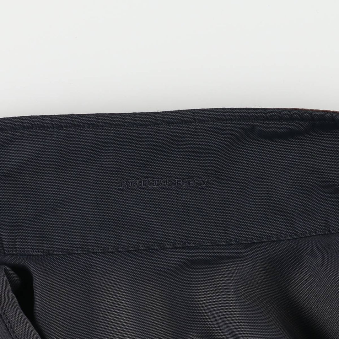 Burberry's BURBERRY LONDON padded puffer jacket, men's size L polyamide navy blue type Vintage Second Hand