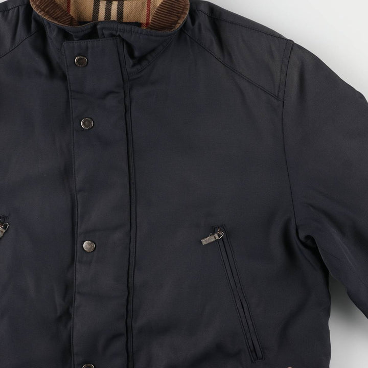 Burberry's BURBERRY LONDON padded puffer jacket, men's size L polyamide navy blue type Vintage Second Hand