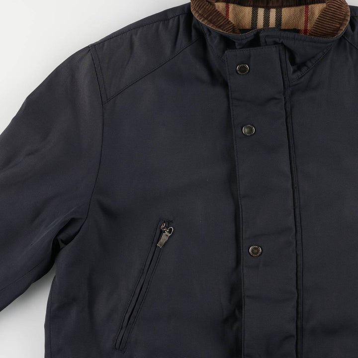 Burberry's BURBERRY LONDON padded puffer jacket, men's size L polyamide navy blue type Vintage Second Hand