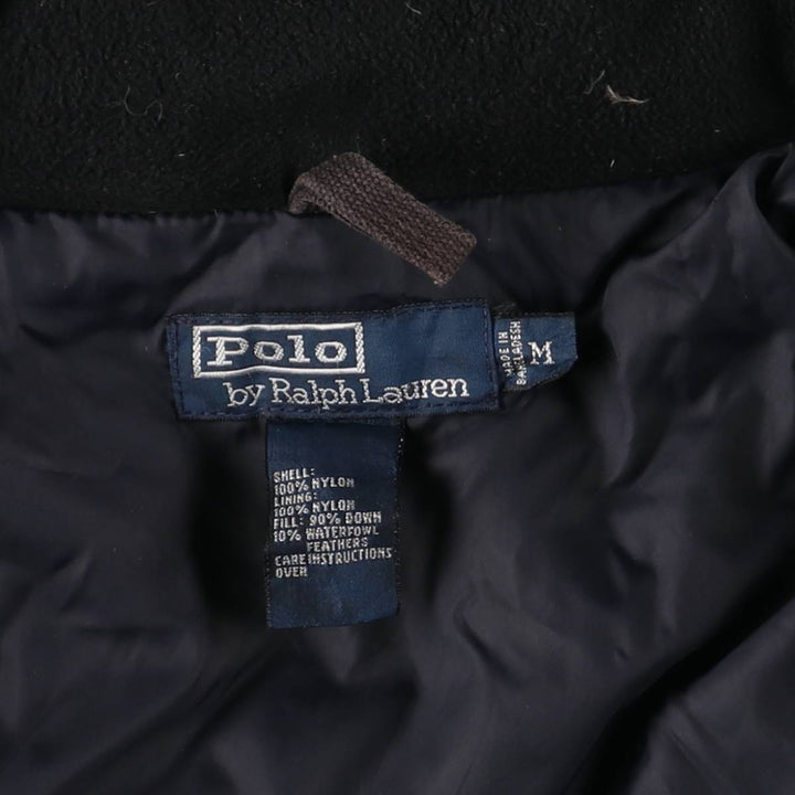 Ralph Lauren POLO by Ralph Lauren Down Jacket Men's M size Nylon black type Vintage Second Hand