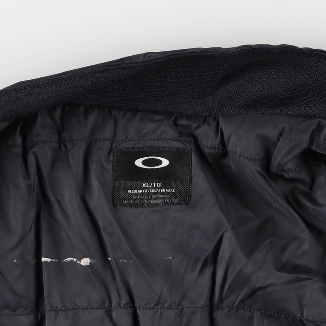 Oakley OAKLEY padded puffer jacket, men's XL size polyester black type Vintage Second Hand
