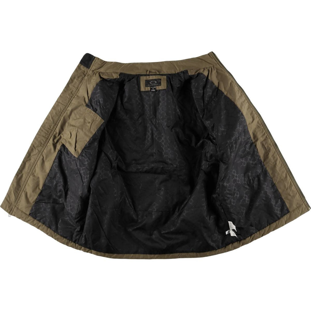 Oakley OAKLEY padded puffer jacket, men's XL size Nylon Khaki type brown Vintage Second Hand