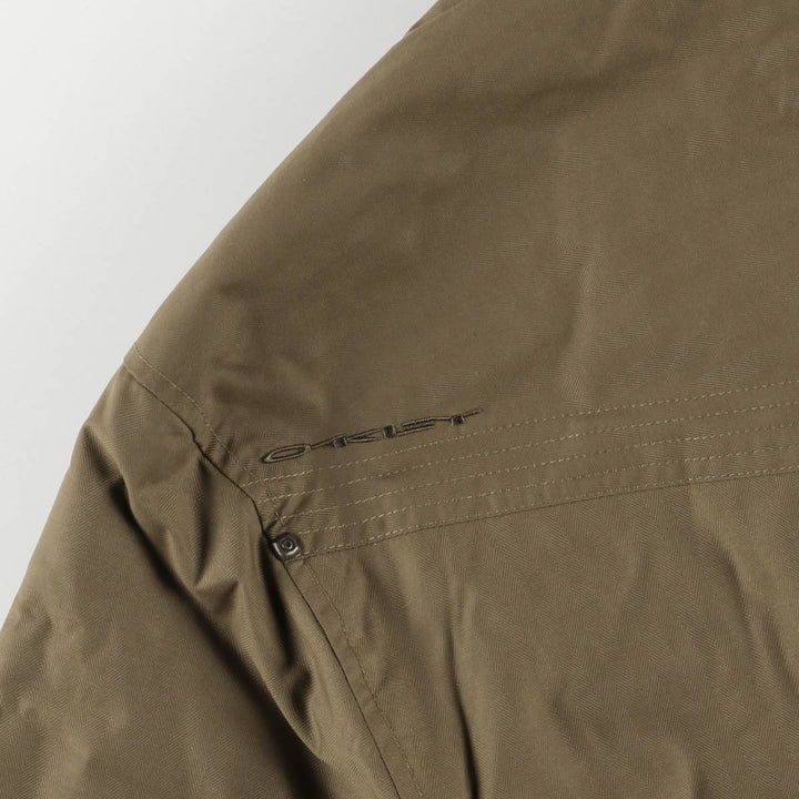 Oakley OAKLEY padded puffer jacket, men's XL size Nylon Khaki type brown Vintage Second Hand