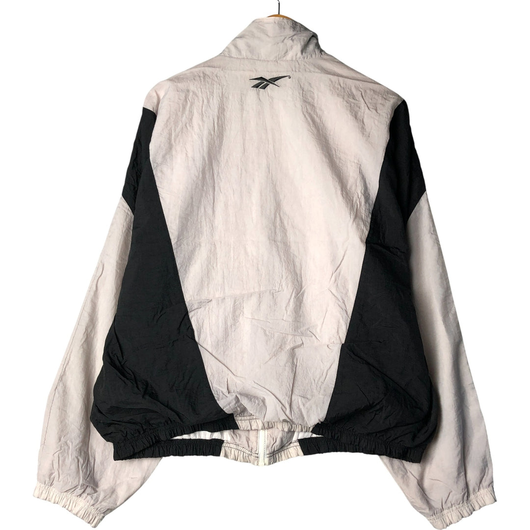 90'S Reebok nylon jacket, men's size L, vintage Nylon gray type Vintage Second Hand