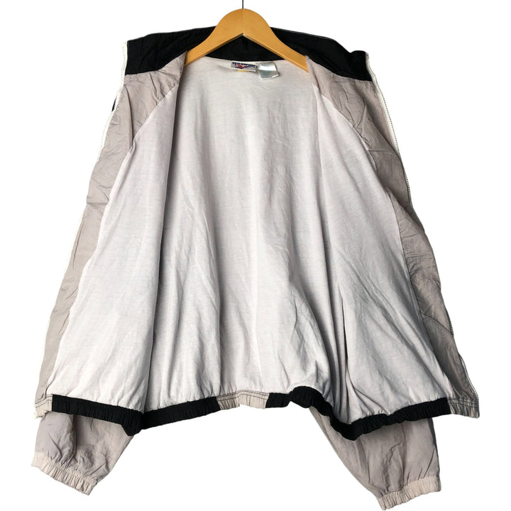 90'S Reebok nylon jacket, men's size L, vintage Nylon gray type Vintage Second Hand