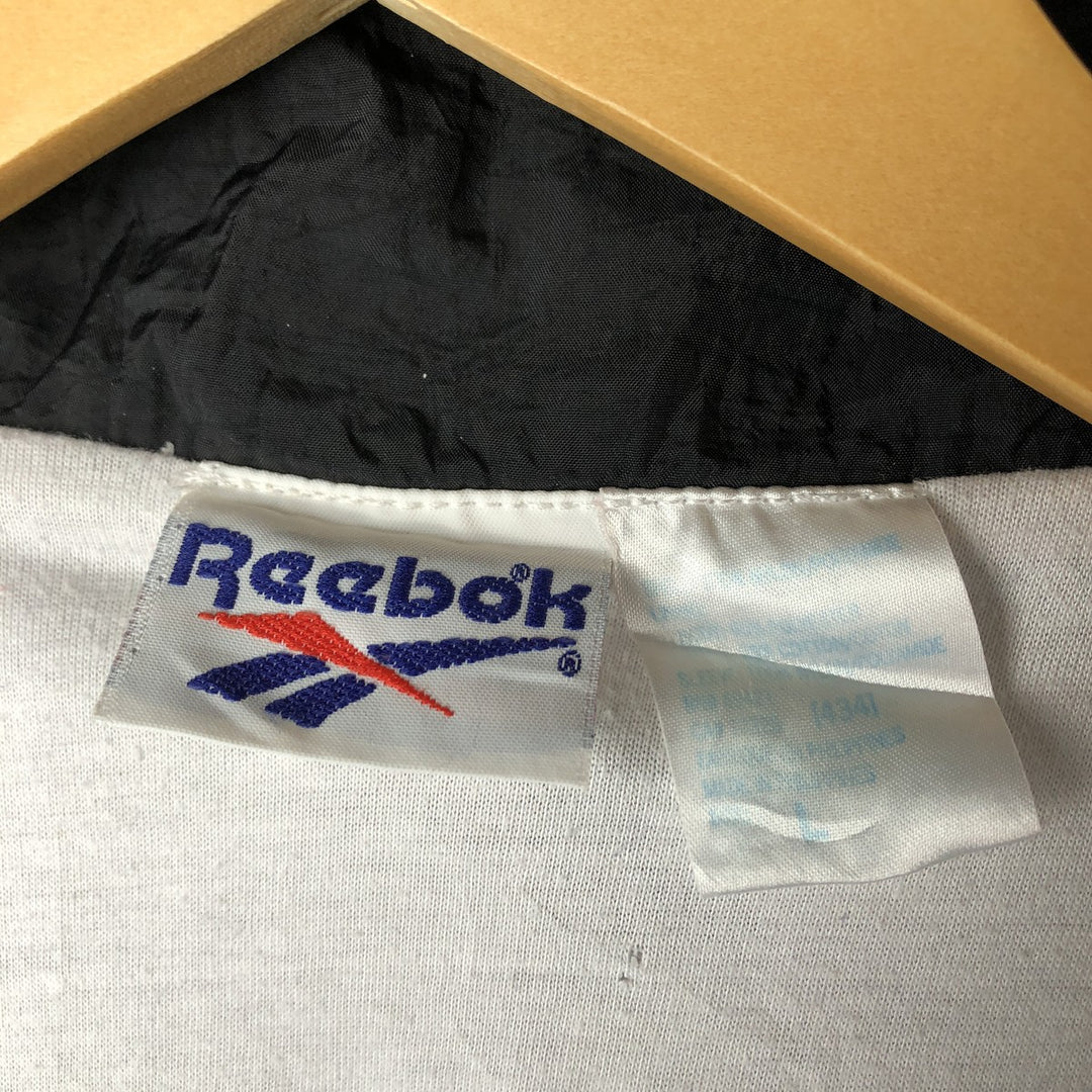 90'S Reebok nylon jacket, men's size L, vintage Nylon gray type Vintage Second Hand