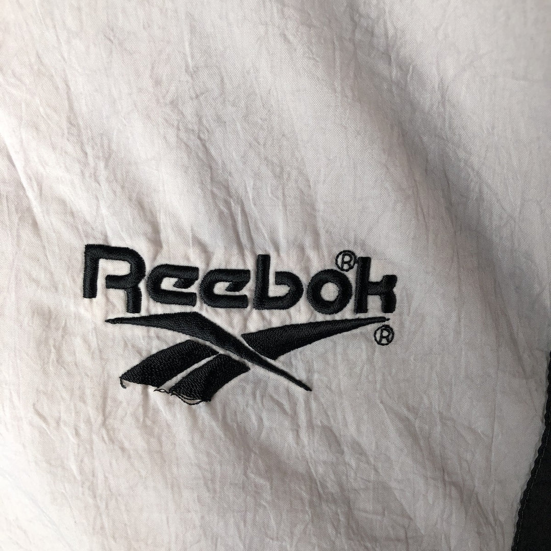 90'S Reebok nylon jacket, men's size L, vintage Nylon gray type Vintage Second Hand