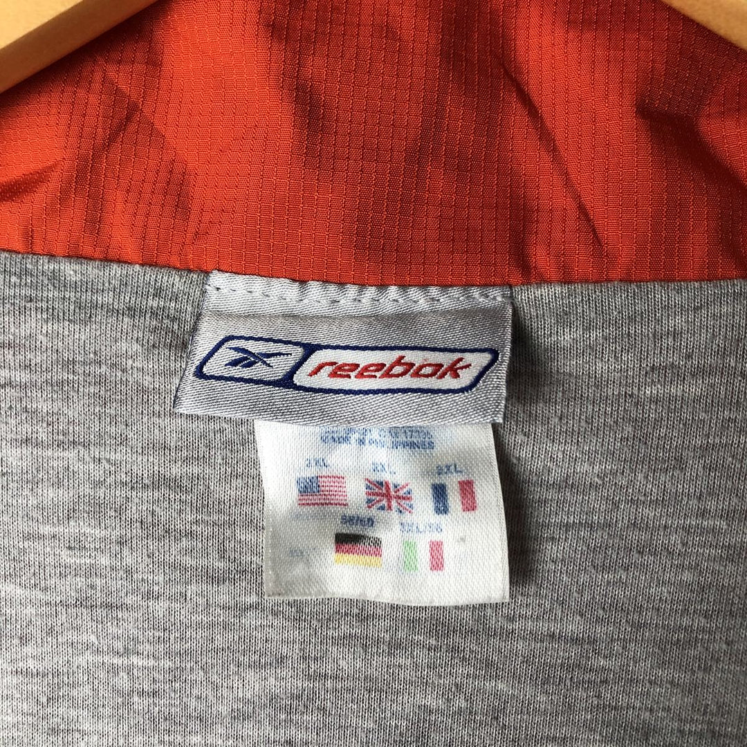 Reebok Ripstop Windbreaker, Men's XXL polyester red type Vintage Second Hand