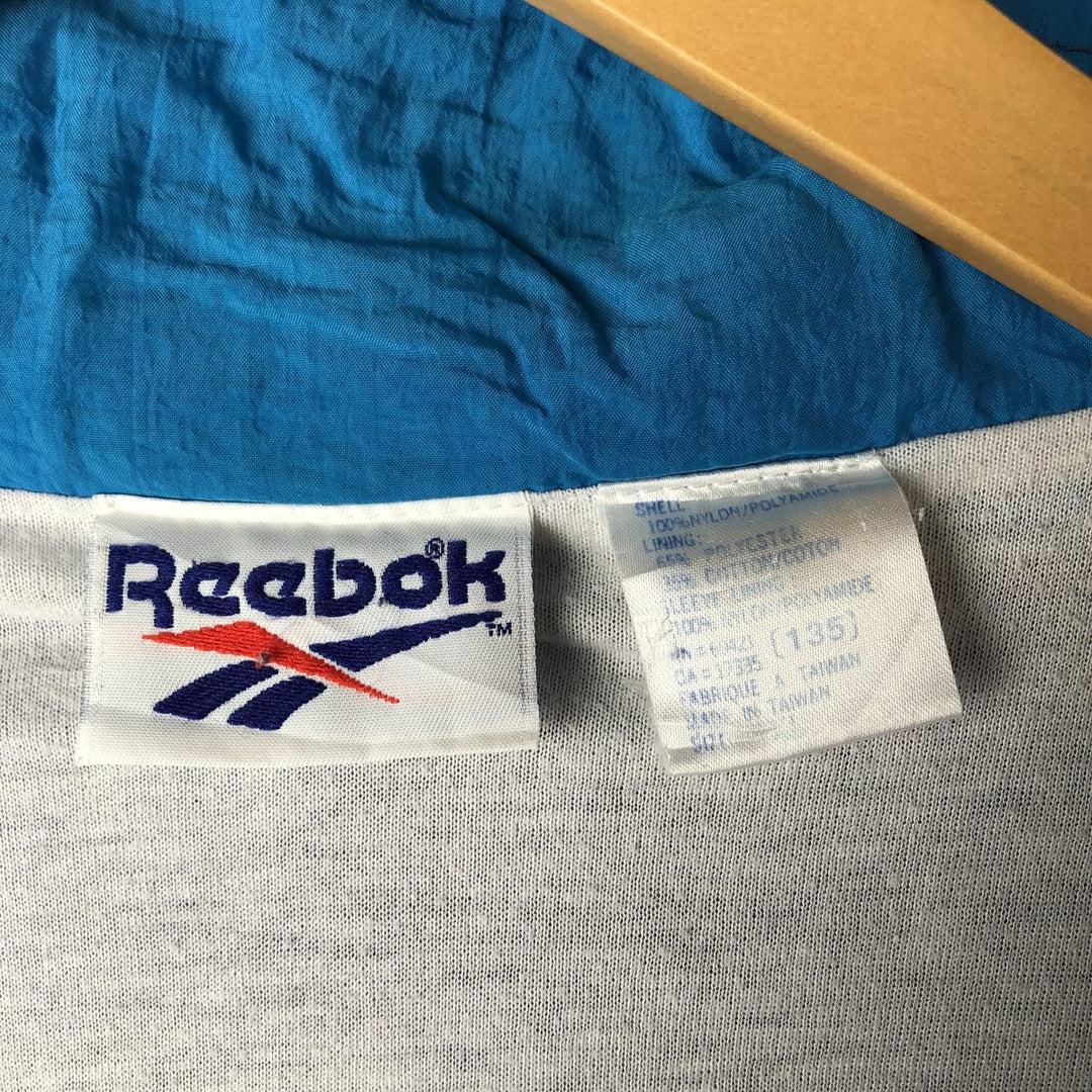 90'S Reebok nylon jacket, men's XL size, vintage Nylon navy blue type Vintage Second Hand