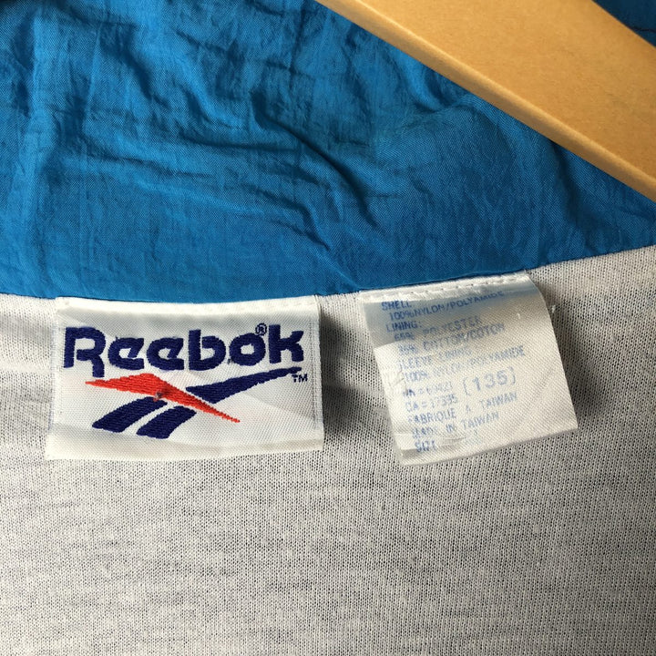 90'S Reebok nylon jacket, men's XL size, vintage Nylon navy blue type Vintage Second Hand
