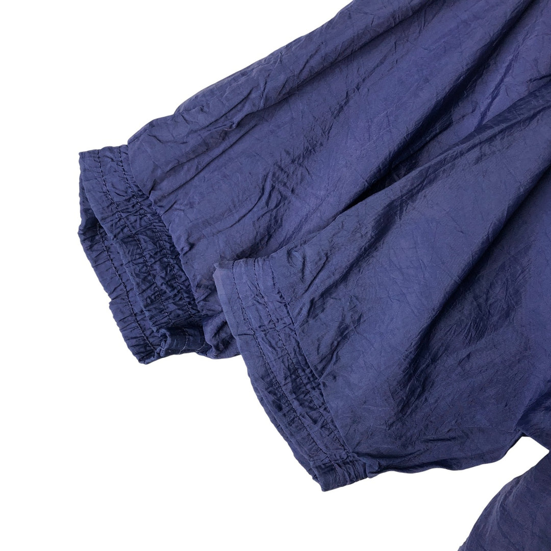 90'S Reebok nylon jacket, men's XL size, vintage Nylon navy blue type Vintage Second Hand