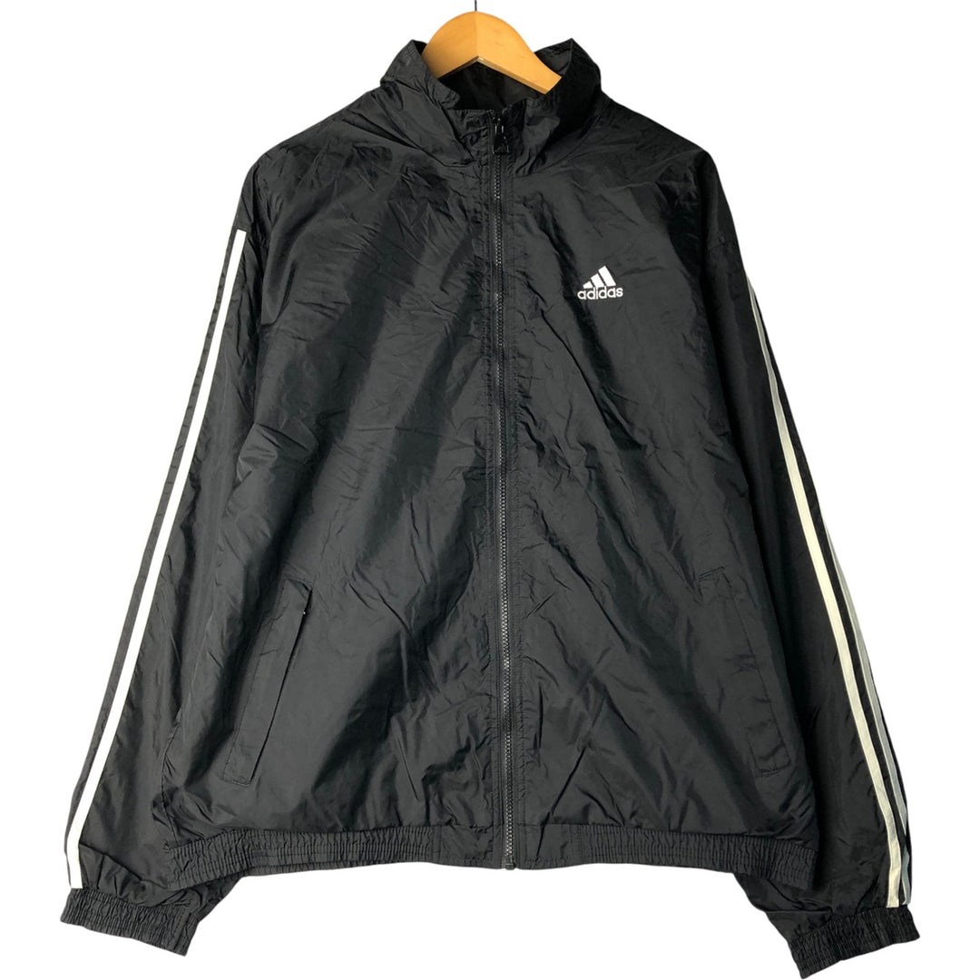 90'S Adidas Team Nylon Jacket, Men's, Size L, Vintage Nylon black type Vintage Second Hand