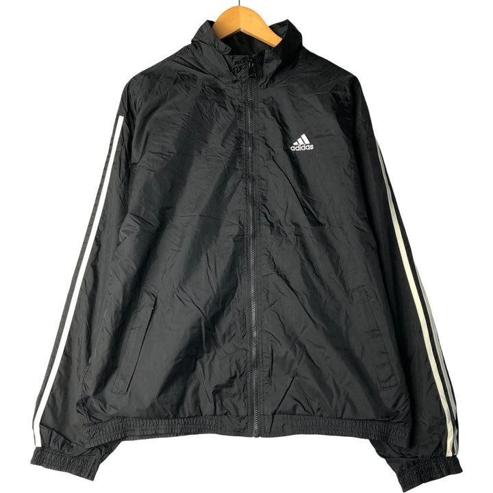 90'S Adidas Team Nylon Jacket, Men's, Size L, Vintage Nylon black type Vintage Second Hand