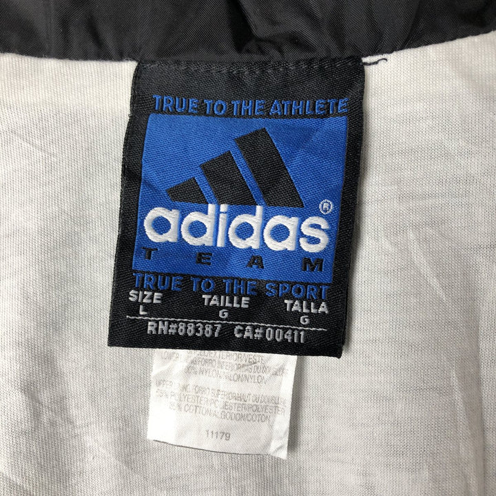 90'S Adidas Team Nylon Jacket, Men's, Size L, Vintage Nylon black type Vintage Second Hand