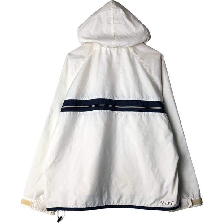 Vintage 90'S Nike Half-Zip Hooded Warm-Up Pullover, Men's XL polyester white type Vintage Second Hand